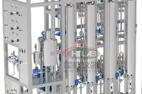 管式连续反应设备实拍图