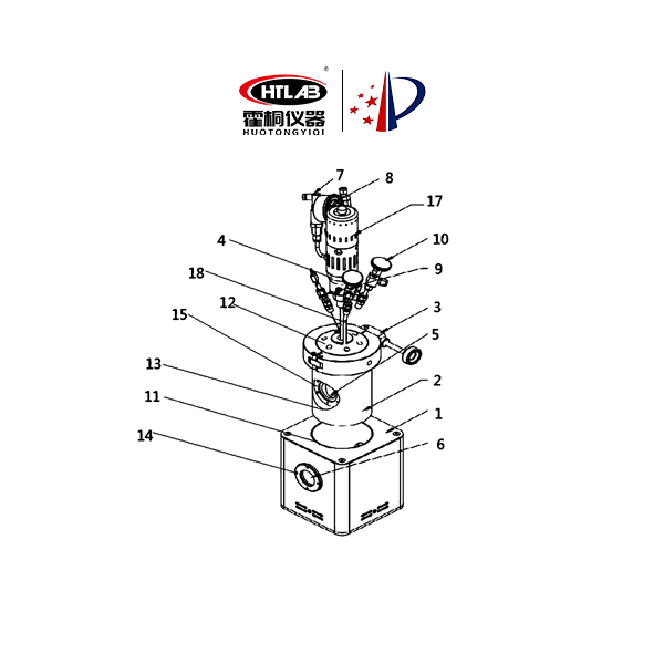 一种带侧视窗的反应釜