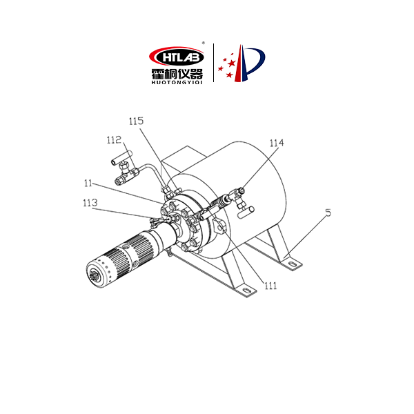 一种搅拌桨可以携带催化剂的微型卧式反···