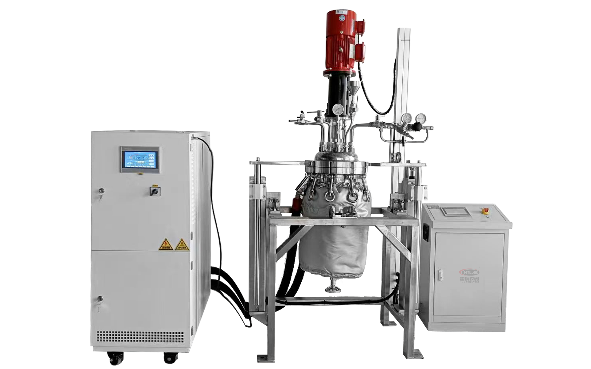 29升上下法兰快开结构聚合反应釜实拍图